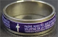 Spanish Lord's prayer ring