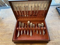 Silver Plated Flatware in Case