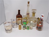 Early Times Glasses, Swizzlesticks & Bottles