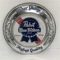 * Pabst plastic bubble front display sign 17.5"