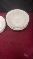 Lot of 6 Plates and 6 Bowls Matching