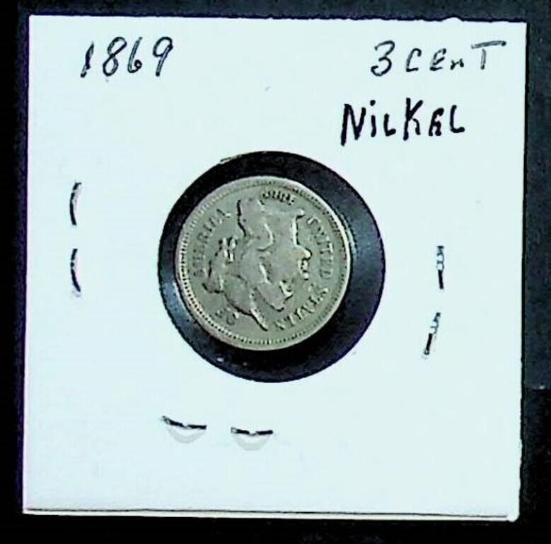 1869 3-Cent Piece