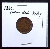 1860 "Indian" Head Penny, Copper/Nickel Variety
