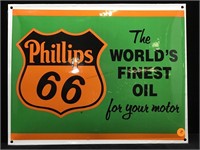 Phillips 66 Enameled Sign. Repro 16x13