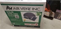 Air vent Inc. Solar attic fan solar powered