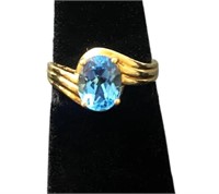 14k Gold and Topaz
