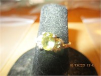 925 Ring w/Yellow Stone & 1 w/Blue Stone-3.6g