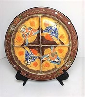 Hand Painted Divided Japanese Decorative Plate