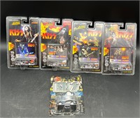 5 KISS NIB RACING CHAMPIONS CARS