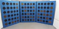 Partial set of Lincoln cents from 1910-1995. Six