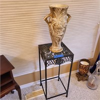 M107 Large Decorative Vase and metal stand