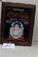 COCA COLA  FRAMED PICTURE19X15