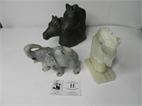 Marble Elephant and Horse, other Horses
