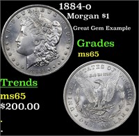 1884-o Morgan $1 Grades GEM Unc