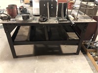 Heavy Duty Metal Work Table. Contents not included