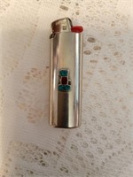 Bic Lighter, Turquoise Emblem