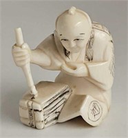 Antique Hand Carved Ivory Netsuke