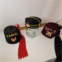 3 Masonic Hats