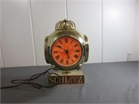*Vintage Schlitz Register Clock & Light (Works)
