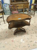 Fancy Mahogany Half Round Table