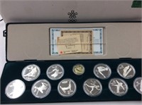 1988 Canada Olympic 11 Pc Proof Coin Set