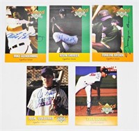 (5) DIAMOND AUTHENTICS  AUTOGRAPH CARDS