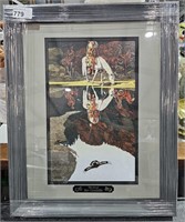 Framed & Matted Copy of Art- Bev Doolittle Indian