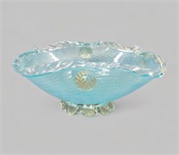 VINTAGE HAND BLOWN GLASS BOWL