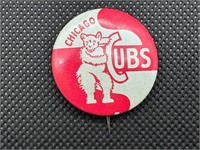 1950s MLB Pin Back Button Chicago Cubs