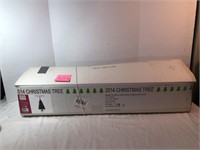 Lighted Christmas tree with box, untested