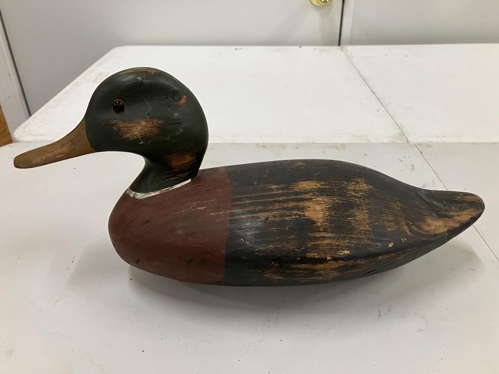 Richard Connolly Mallard Decoy 1989 Hand Carved-