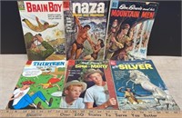 6 Vintage Dell Comic books