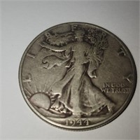 1944 Walking Liberty Silver Half Dollar Coin