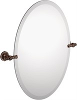 Moen Gilc Oil Rub Bron 26-In x 23-In Pivot Mirror