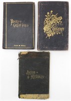 (3) Antique 1881 & 1888 Books