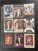Barry Bonds baseball trading cards