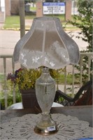 Glass Table Lamp 30" Tall