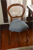 Wooden Chair with Upholstered Seat
