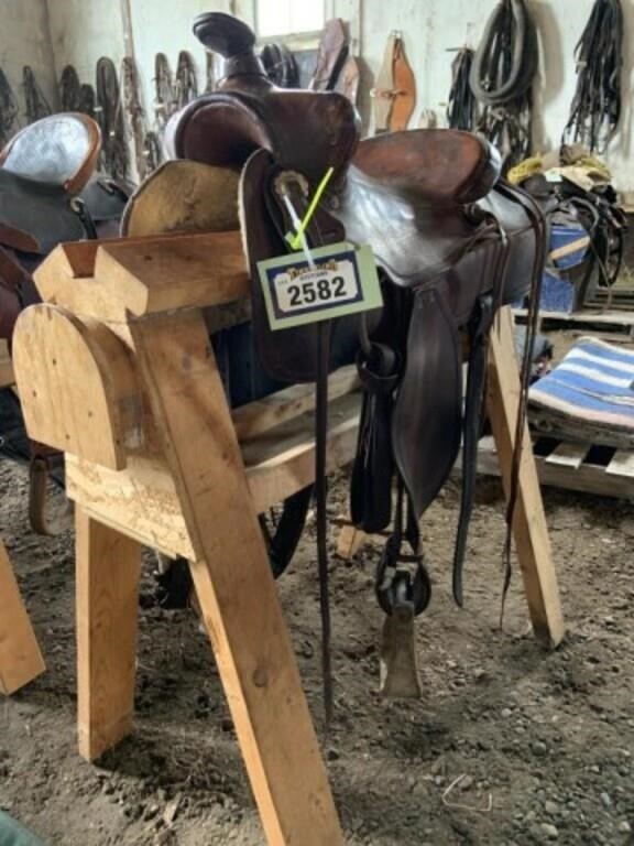 [S 14.5" Western Saddle (Fully Rigged)