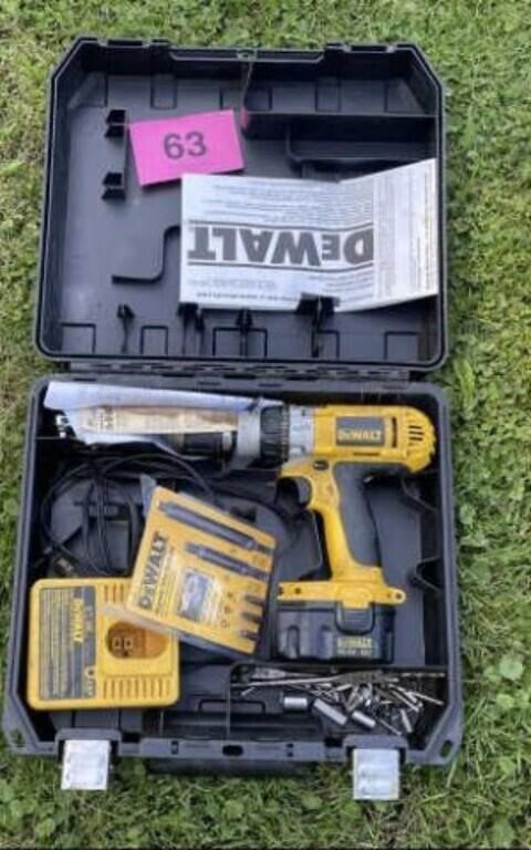 DeWalt Drill, 14.4v Battery, Battery Charger, &