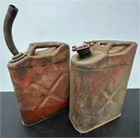 Vintage Large 'U.S.' Gas Cans See Photos for