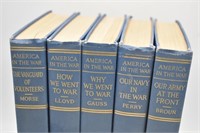 (5) Volumes "America In The War" Scribners Books