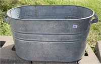LARGE GALVINIZED BUCKET WITH DRAIN HOLES