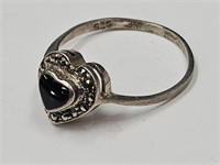 VTG Sz 7  Sterling Silver Ring Signed WF