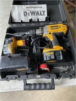 DEWALT 14.4V XRD, TWO BATTERIES WITH CHARGER &