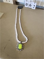 Plastic Yellow Charm Necklace
