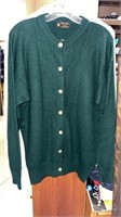 Macmillan Scotland 100% Cashmere Cardigan Sweater