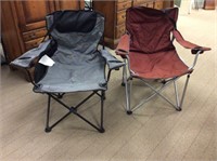 Two Adult Camp Chairs with Storage Bags