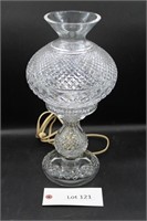 Crystal Glass Lamp 14"T