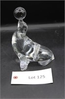 Crystal Glass Juggling Seal Figures